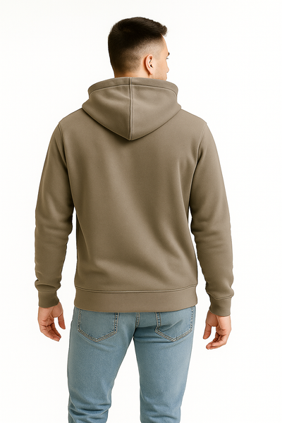 Beige Grey Hoodie for Men 