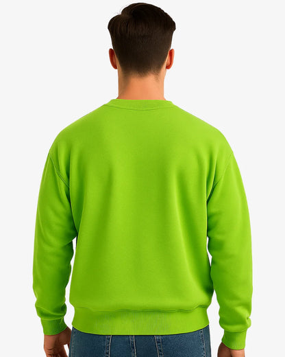 BarelyStylish Men’s Vibrant Green Sweatshirt
