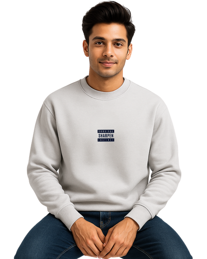 Premium Fleece Cotton Sweatshirt for Men | Race Against Time