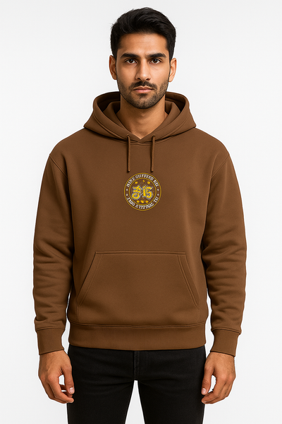 Brown Oversized Hoodie for Men by BarelyStylish