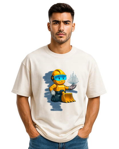 Doozer Cotton White BarelyStylish Tshirt