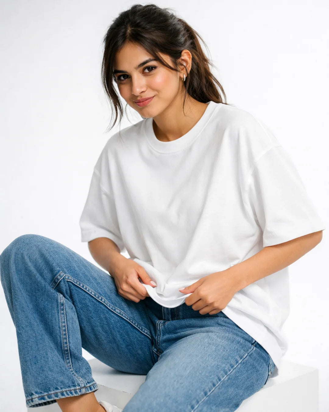 Oversized Fit | Premium Cotton Crewneck Tees