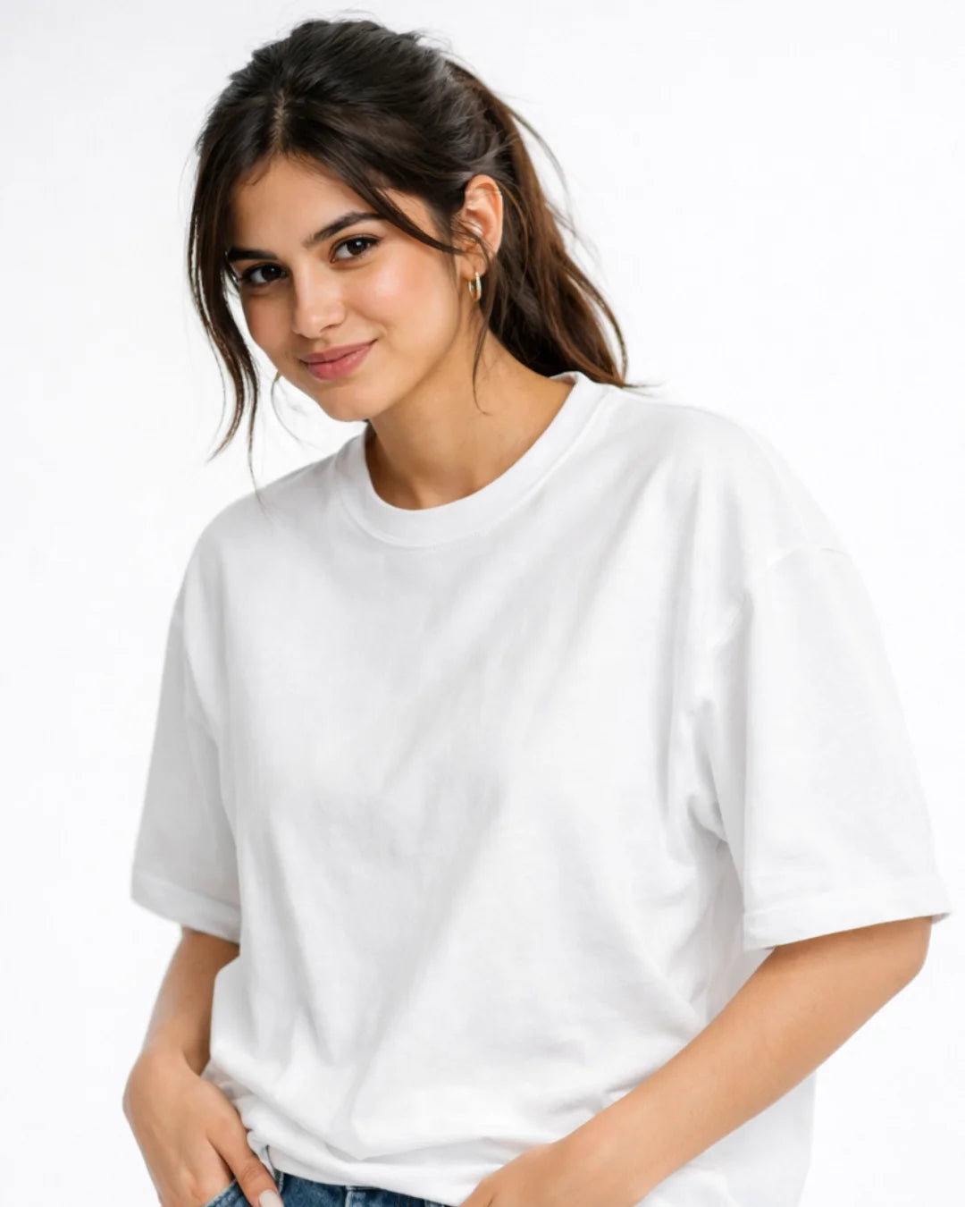 Oversized Fit | Premium Cotton Crewneck Tees