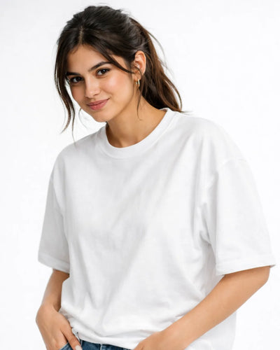 Oversized Fit | Premium Cotton Crewneck Tees
