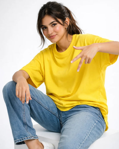Oversized Fit | Premium Cotton Crewneck Tees