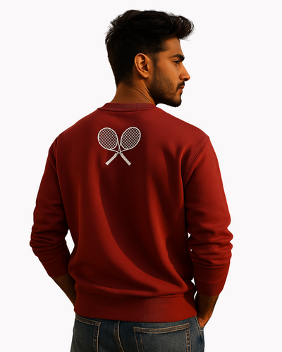 PRemium Cotton Fleece Winterwear Red Sweatshirt