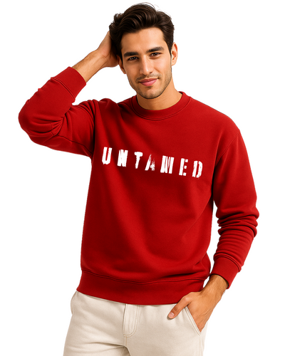 Winterwear Red Sweatshirt For Men