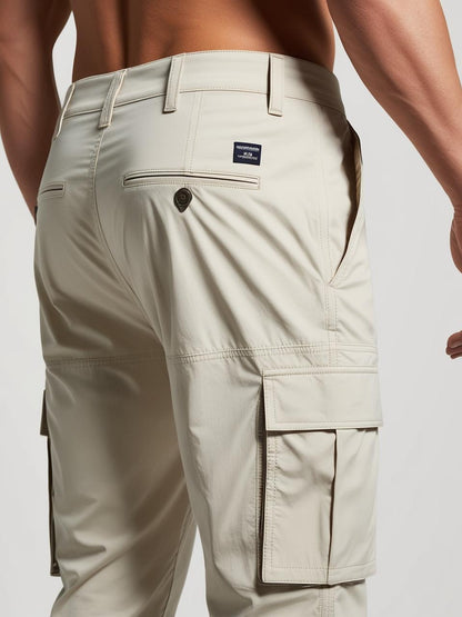 Men’s Utility Cargo Pants – Off White Versatile, Durable, and On-Trend