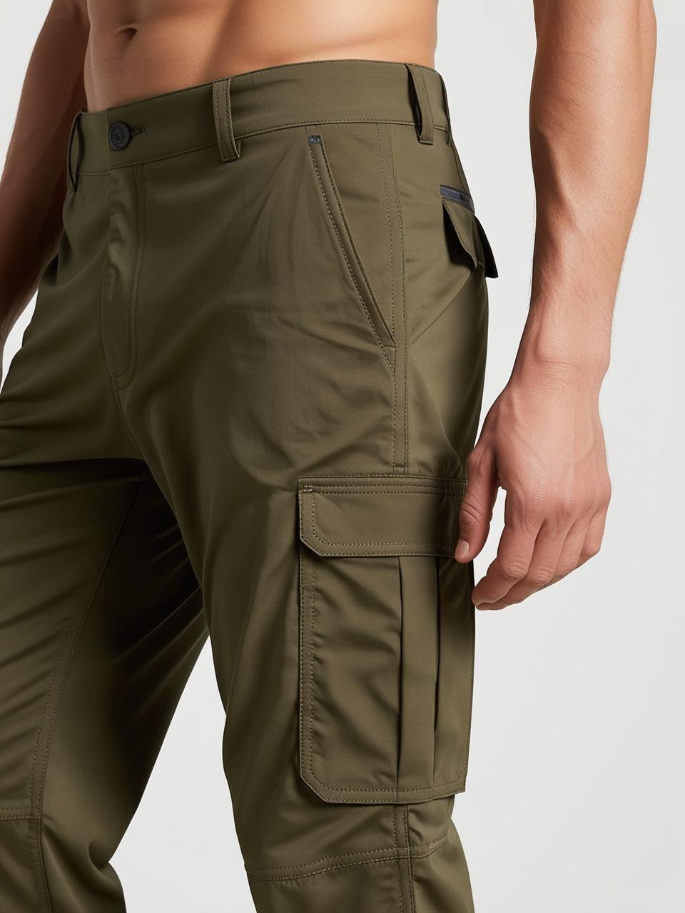 Men’s Utility Cargo Pants – Military Green Versatile, Durable, and On-Trend