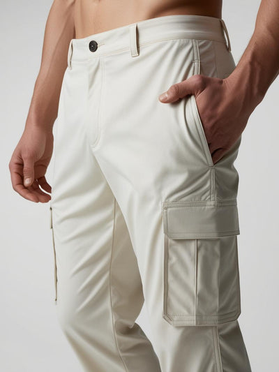 Men’s Utility Cargo Pants – Off White Versatile, Durable, and On-Trend
