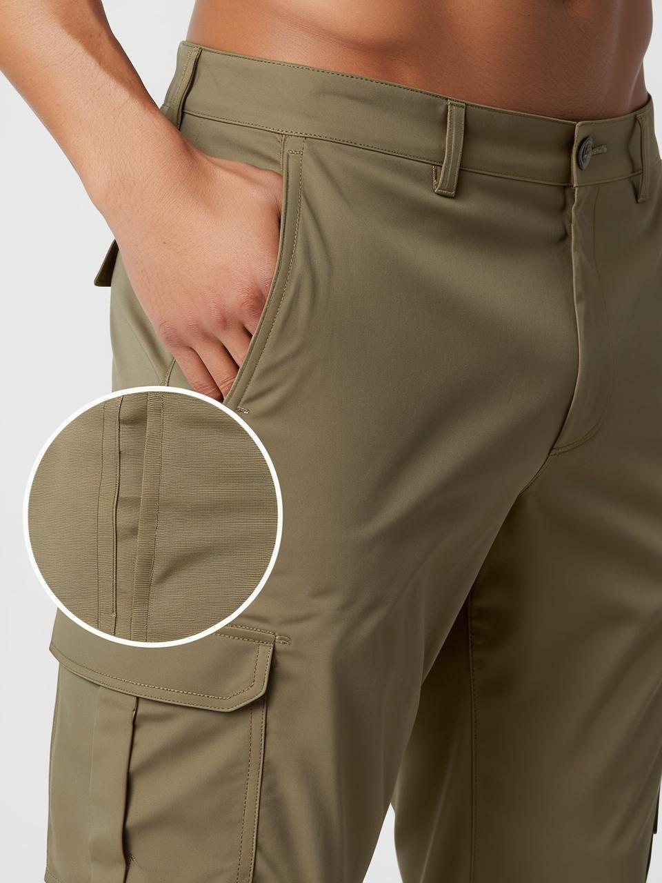 Men’s Utility Cargo Pants – Khaki Versatile, Durable, and On-Trend