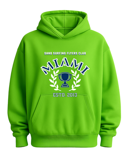 Miami Green Oversized BarelyStylish Hoodie