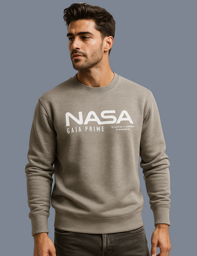 NASA GAIA Prime Grey Winterwear Sweatshirt