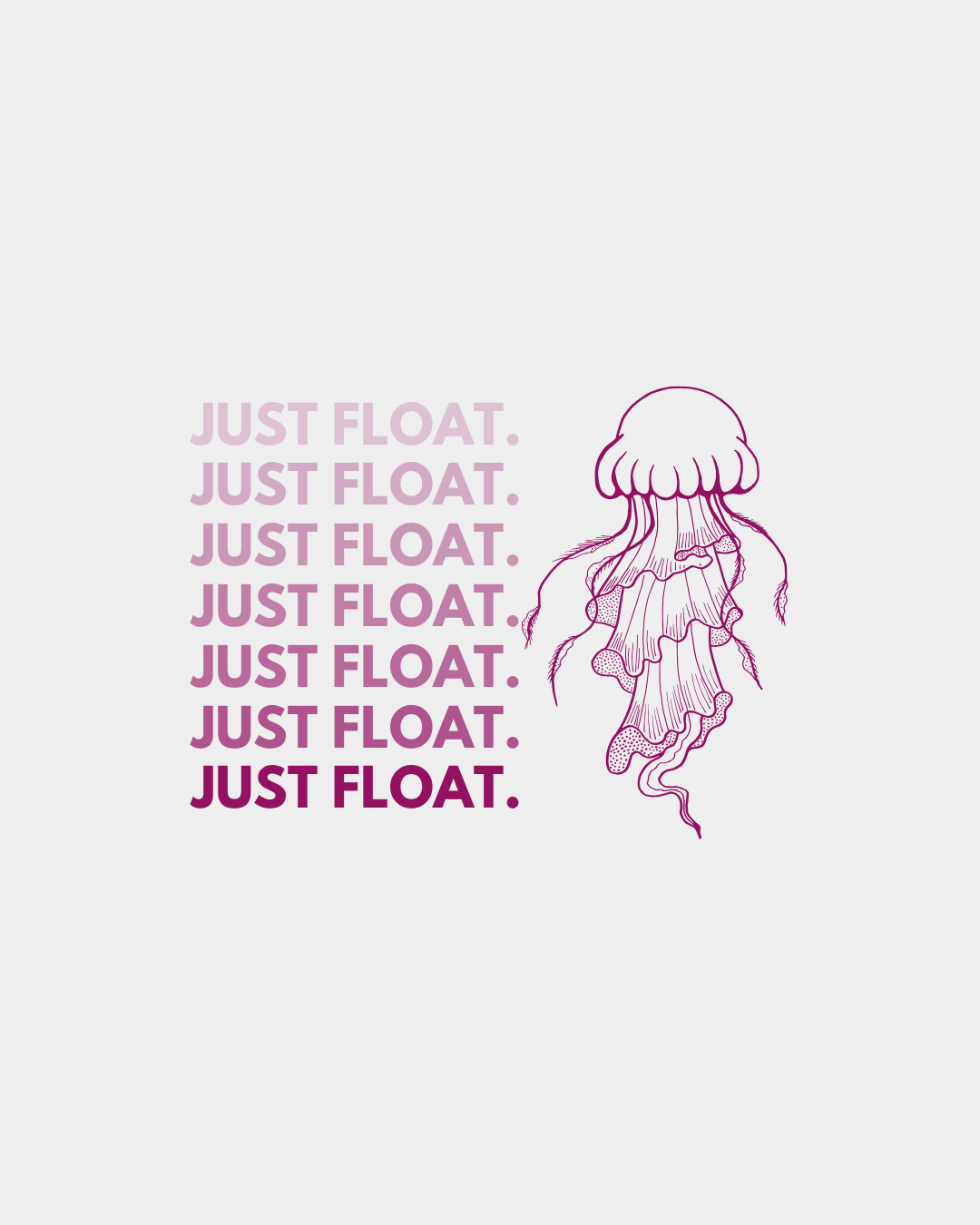 Women’s Cotton Crew Neck T-Shirt – Just Float | BarelyStylish
