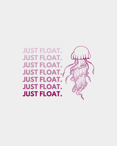 Women’s Cotton Crew Neck T-Shirt – Just Float | BarelyStylish