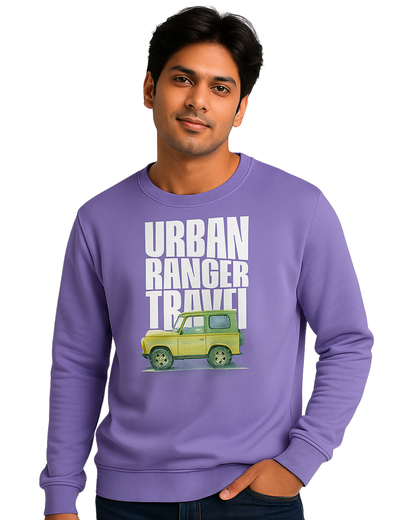 Men’s Purple Sweatshirt – Urban Traveler