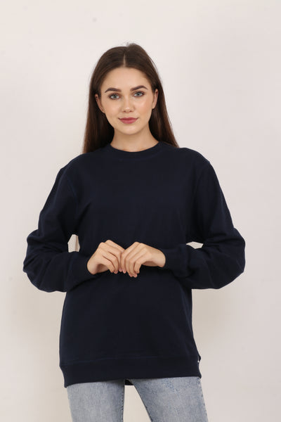 Navy Blue Sweatshirt for Women by BarelyStylish