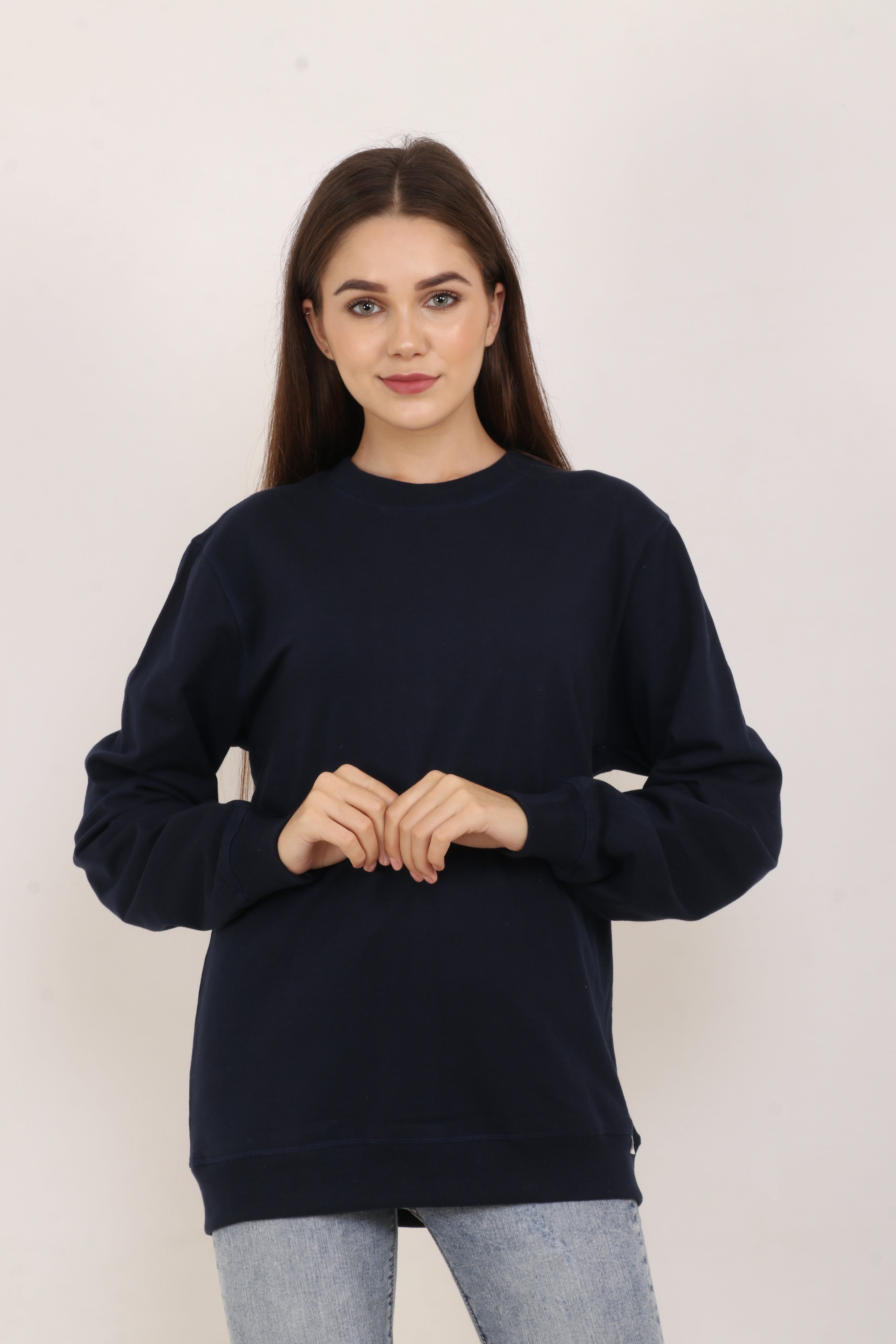 BarelyStylish Women’s Sweatshirt – Navy Classic