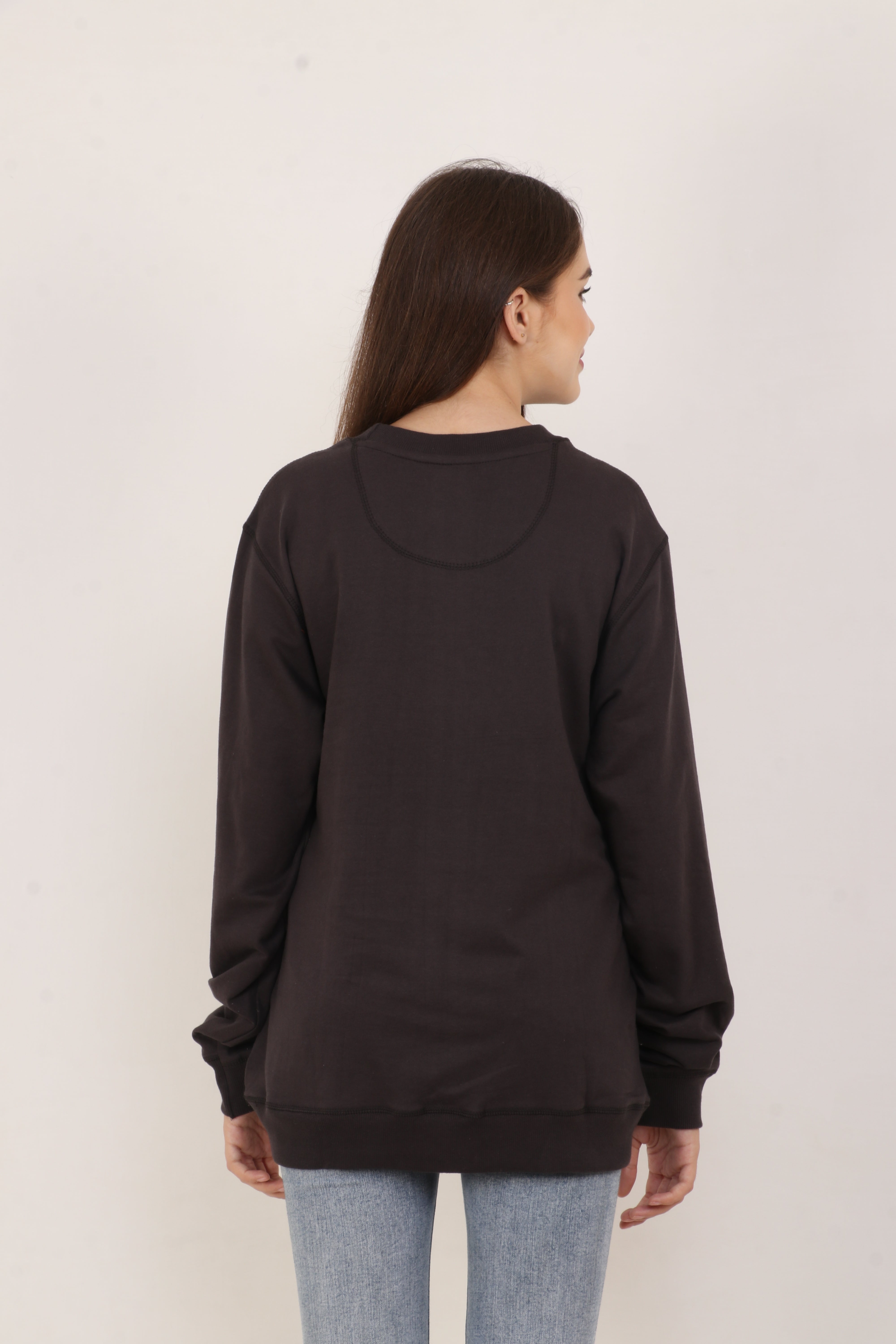 BarelyStylish Women’s Sweatshirt – Brown Classic
