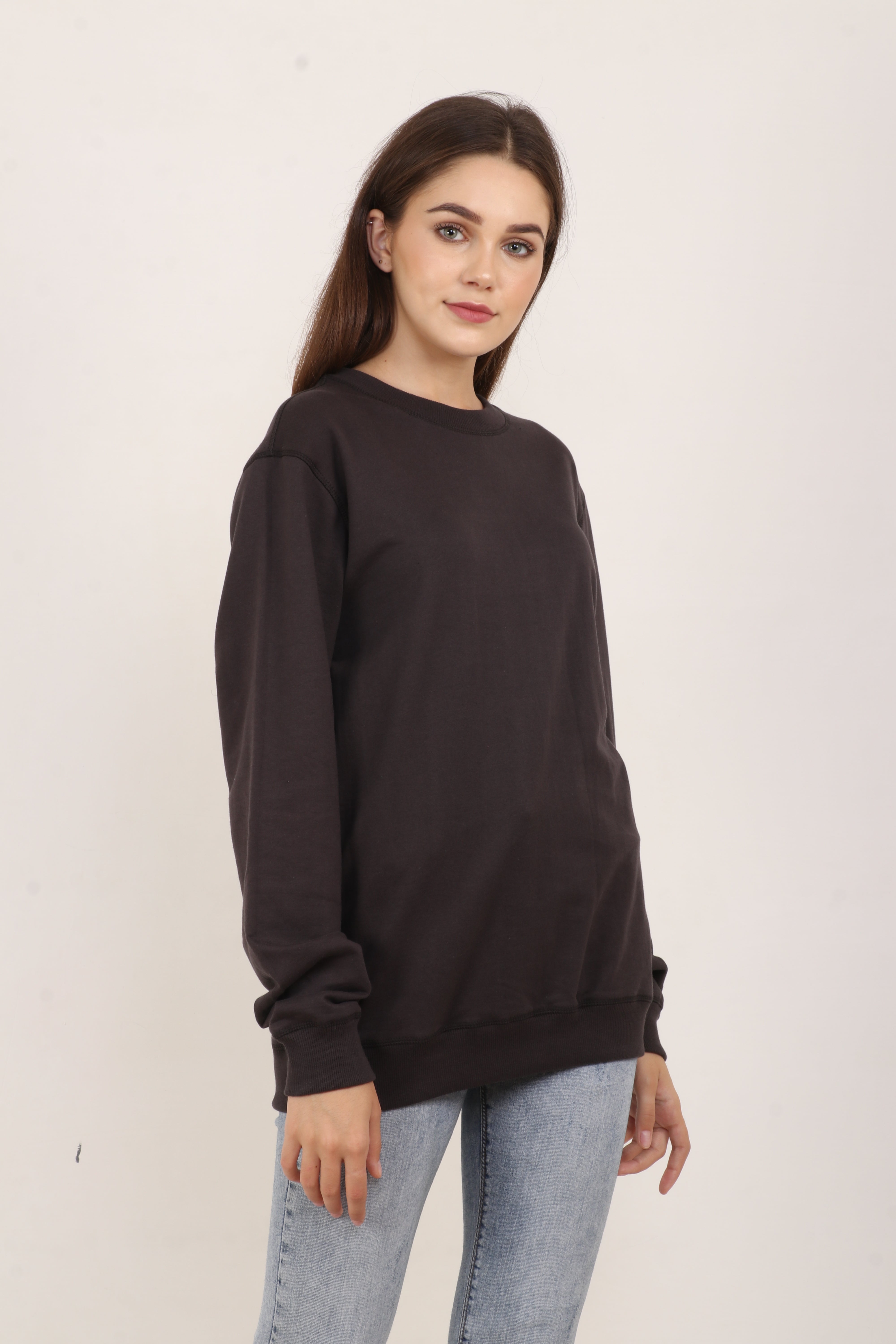 BarelyStylish Women’s Sweatshirt – Brown Classic