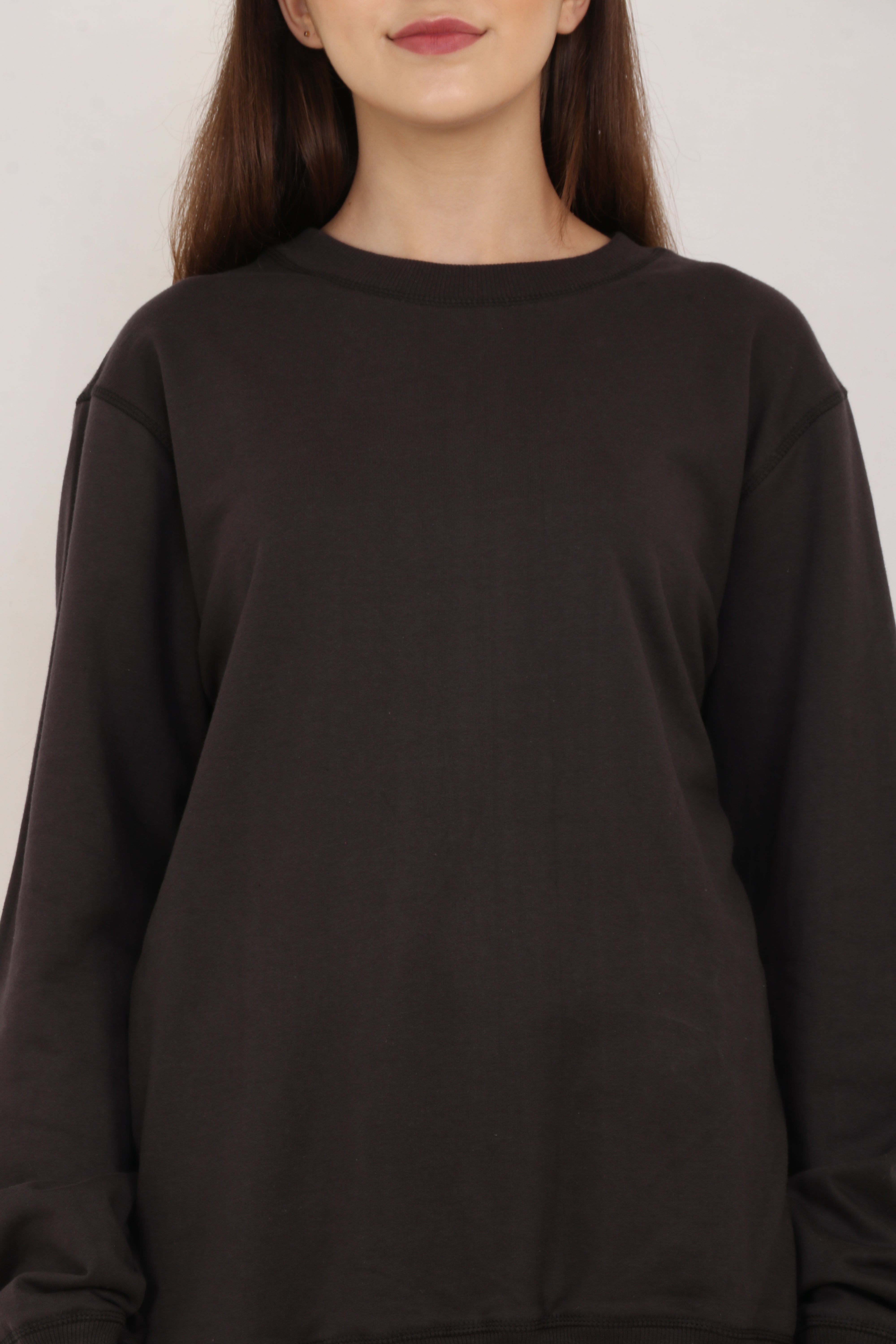 BarelyStylish Women’s Sweatshirt – Brown Classic