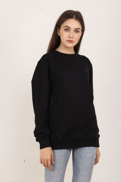Black Oversized Sweatshirt for Women