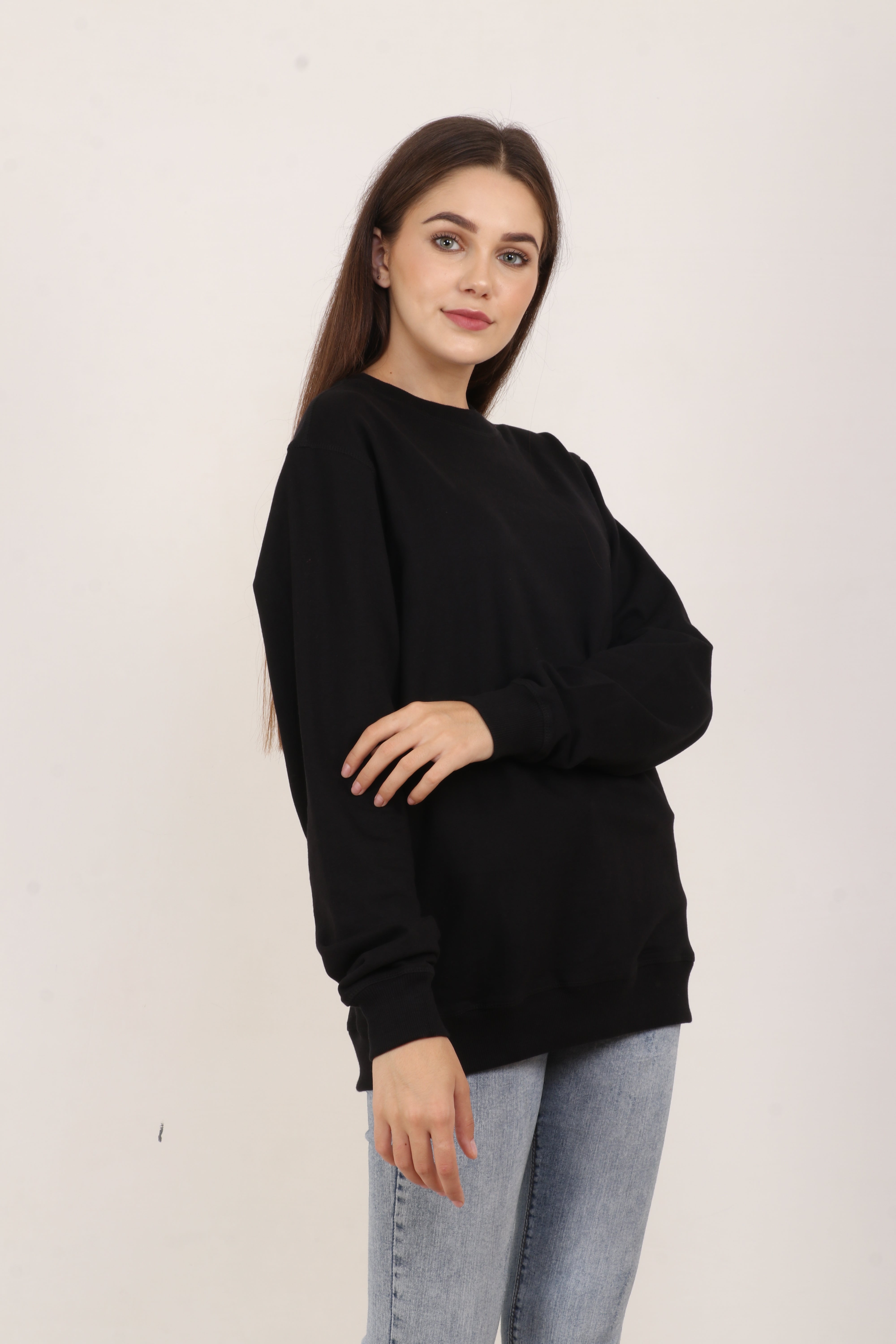 BarelyStylish Women’s Sweatshirt – Pitch Black