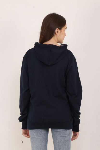 BarelyStylish Oversized Navy Hoodie – Classic