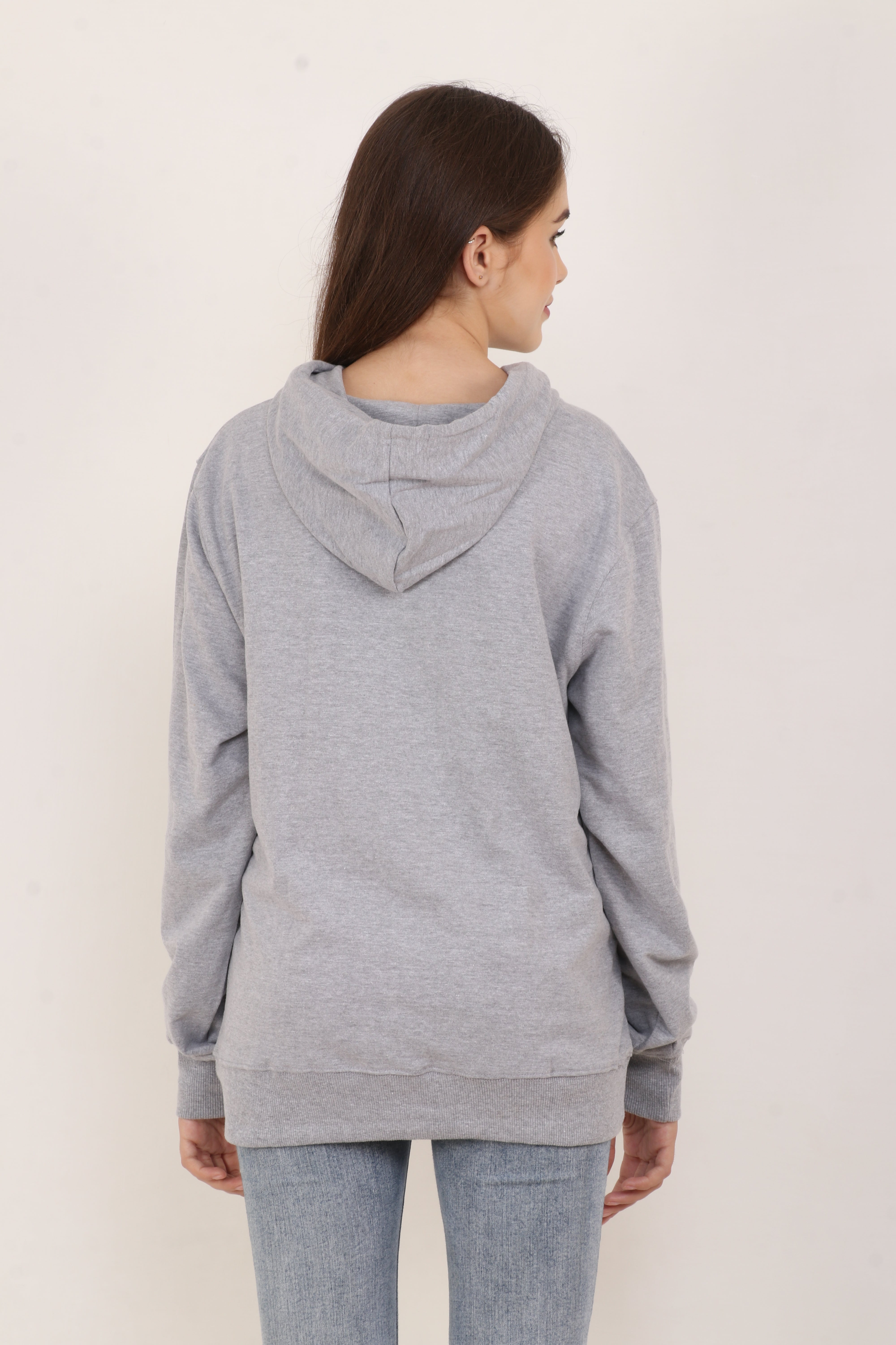 BarelyStylish Oversized Grey Hoodie – Classic