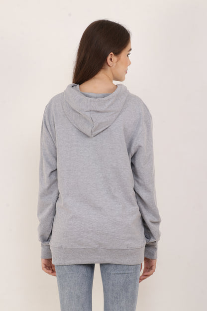 BarelyStylish Oversized Grey Hoodie – Classic