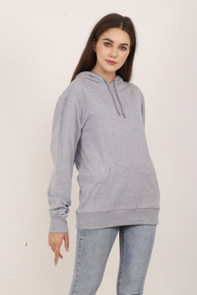 Grey Oversized Hoodie Women by BarelyStylish