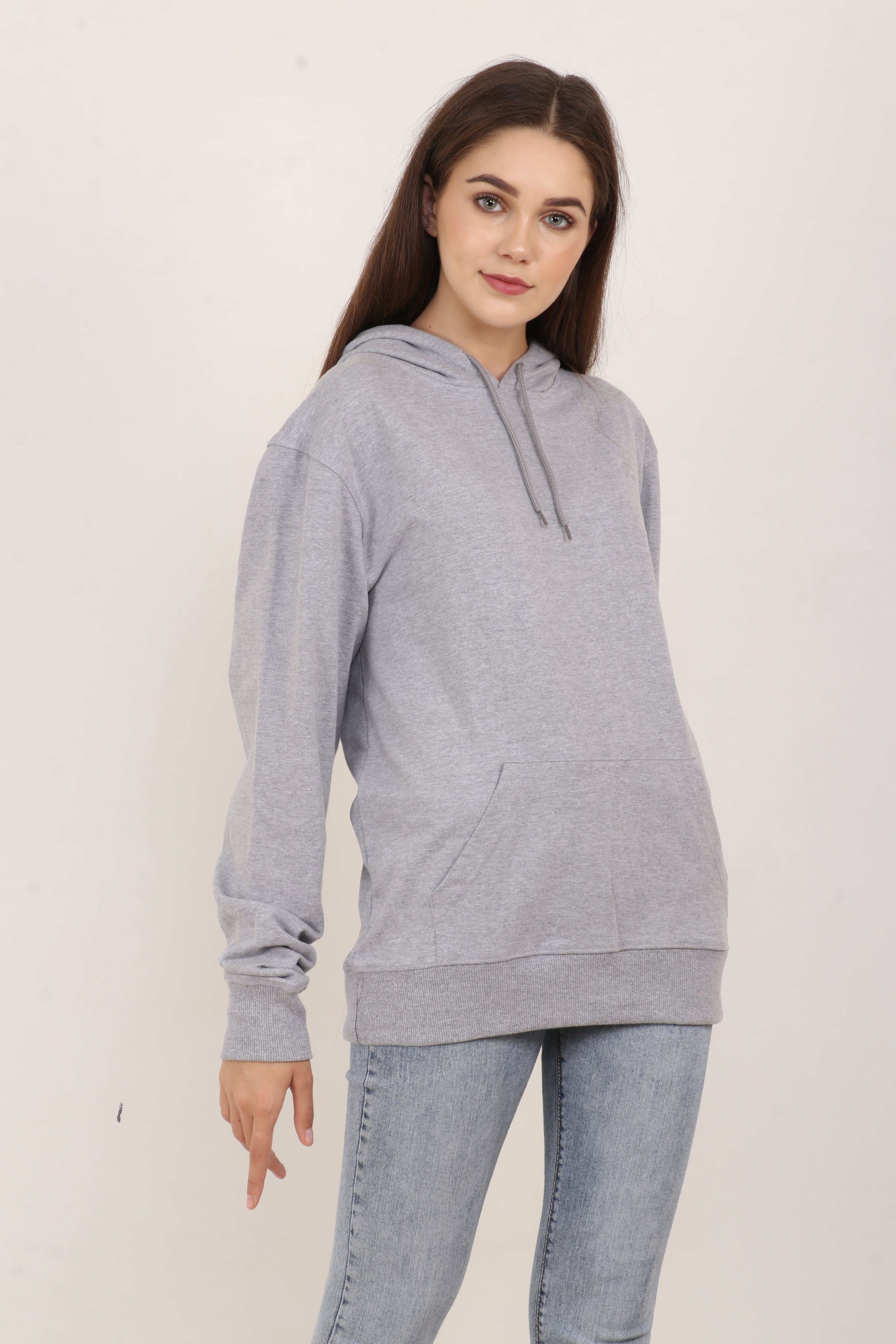 BarelyStylish Oversized Grey Hoodie – Classic