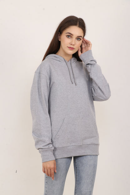 BarelyStylish Oversized Grey Hoodie – Classic