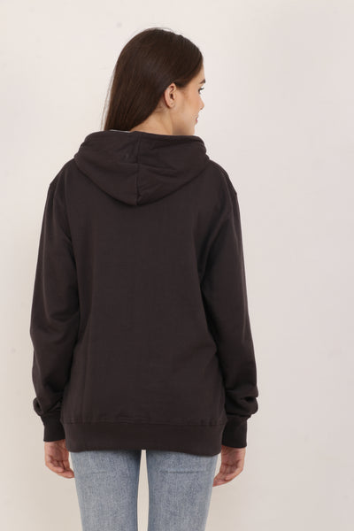 Premium Fleece Brown Hoodie for Women