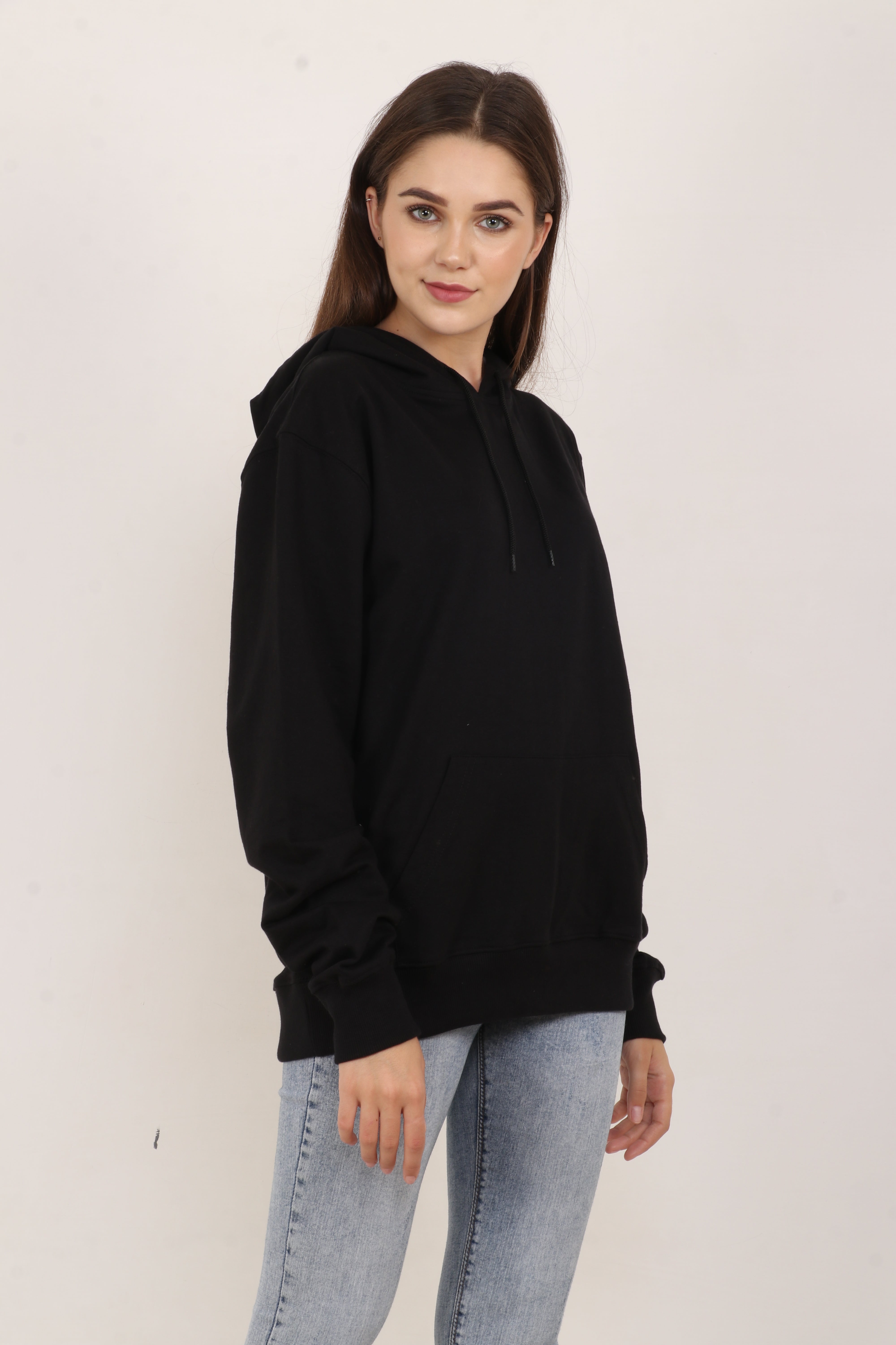 BarelyStylish Black Oversized Hoodie