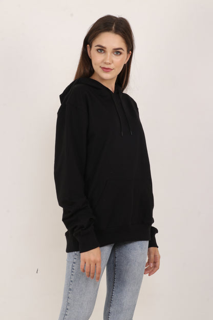BarelyStylish Black Oversized Hoodie