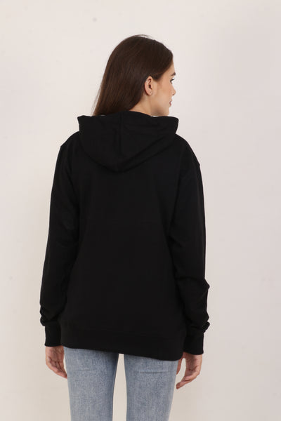 Oversized Black Hoodie for Women