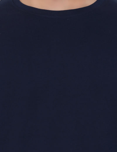 Closeup Navy Cotton TShirt for Men