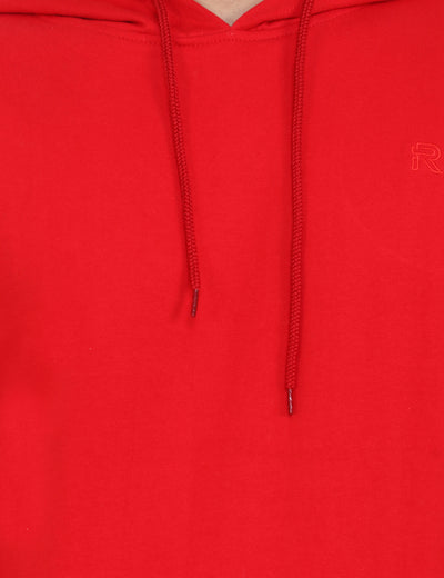 Closeup Red Hoodie for Men