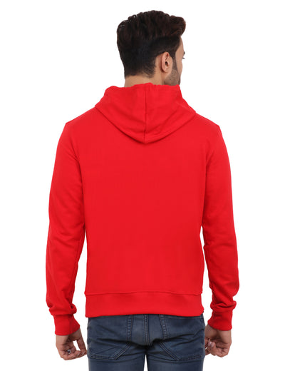 Back Profile Red Hoodie for Men