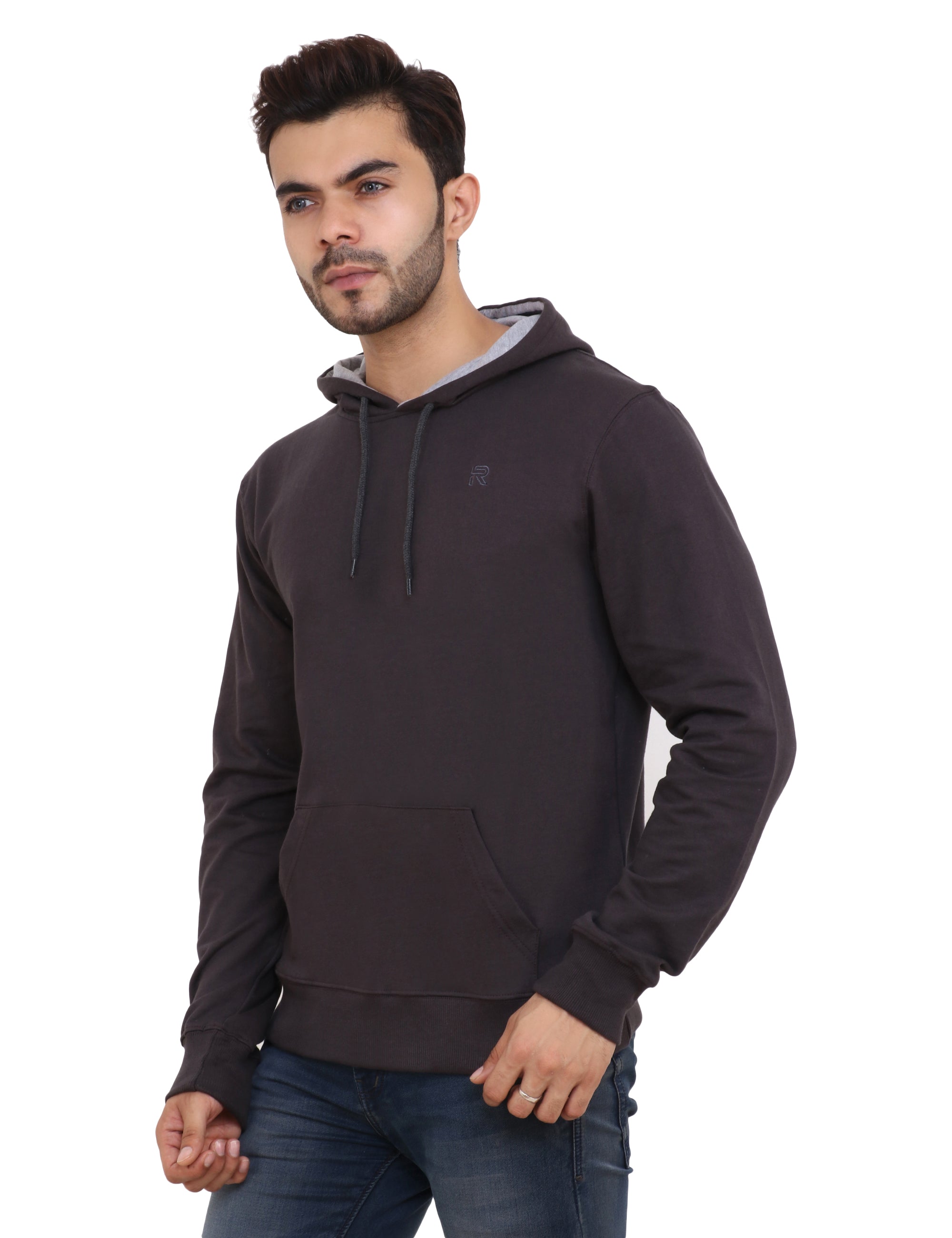 All Weather Cotton Blend Brown Hoodie