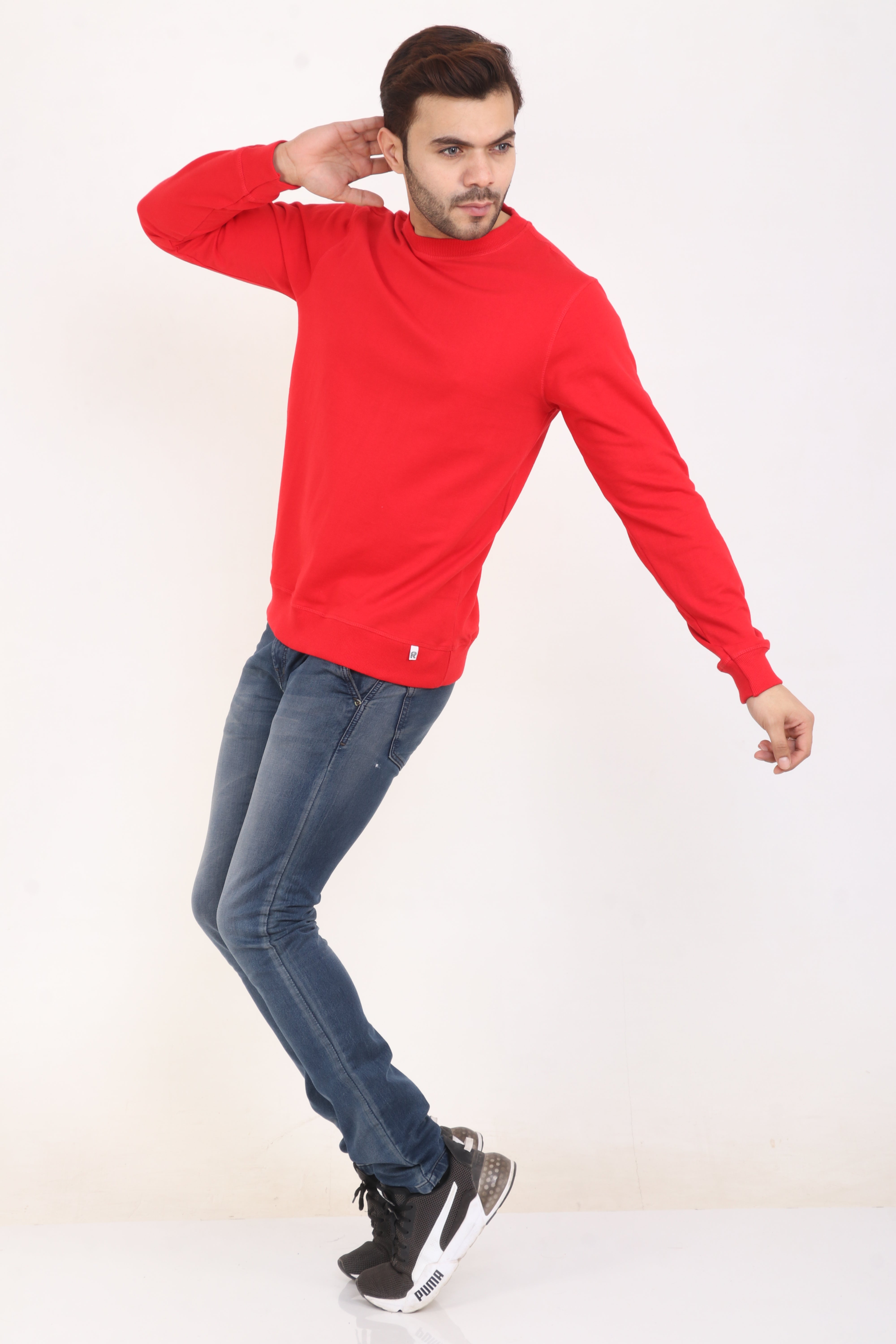 Crimson Red Full Sleeve Sweatshirt
