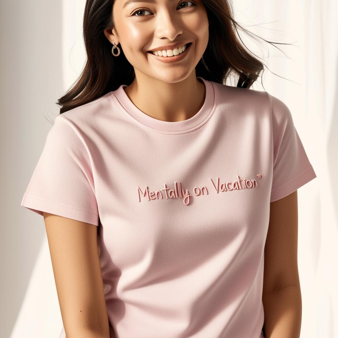 Soft & Breathable Women’s Cotton Tees – Pink Minimalist Stay Cool & Stylish