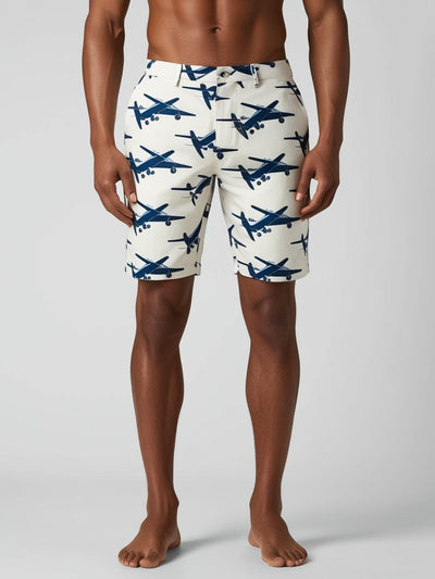 Men’s Twill Shorts – Print Pattern Lightweight, Breathable, and Stylish