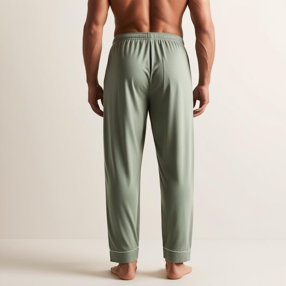 BarelyStylish Men's Pistachio Comfort-Fit Cotton Lowers (Pyzamas) | Soft, Breathable