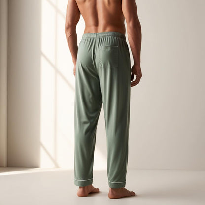 BarelyStylish Men's Pistachio Comfort-Fit Cotton Lowers (Pyzamas) | Soft, Breathable