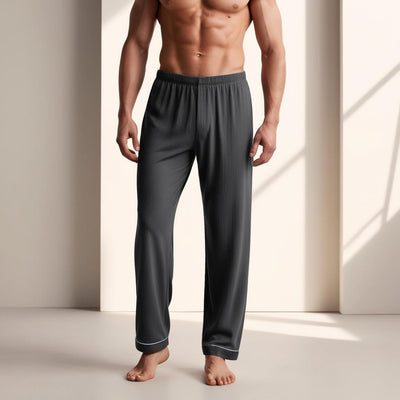Steel Grey Cotton Lower for Men