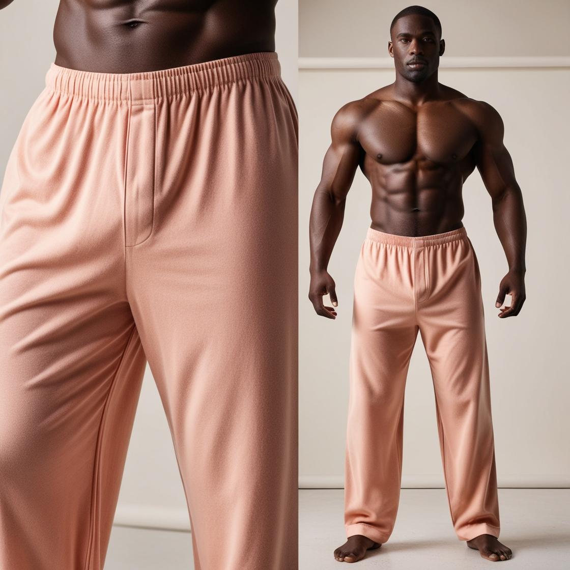BarelyStylish Men's Peach Comfort-Fit Cotton Lowers (Pyzamas) | Soft, Breathable