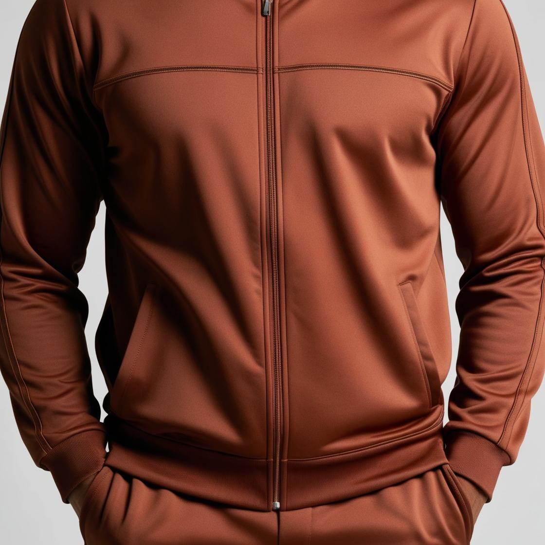 BarelyStylish Men’s Tracksuit | Rusty Brown | Premium Soft Fabric for All-Day Wear