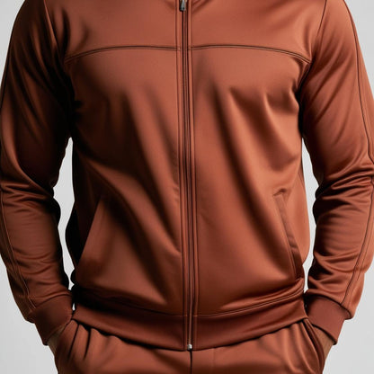 BarelyStylish Men’s Tracksuit | Rusty Brown | Premium Soft Fabric for All-Day Wear